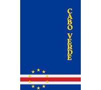 Cabo Verde Flag Design Notebook: Blue with Red and White Stripes and Yellow Stars