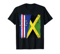 Cabo Verde Jamaica Media Bandera Cabo Verde Jamaicana Camiseta