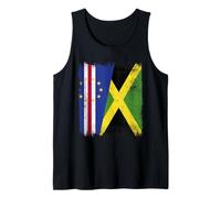 Cabo Verde Jamaica Media Bandera Cabo Verde Jamaicana Camiseta sin Mangas