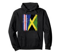 Cabo Verde Jamaica Media Bandera Cabo Verde Jamaicana Sudadera con Capucha
