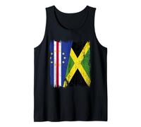 Cabo Verde Jamaica Media Bandera Cabo Verde Patrimonio jamaicano Camiseta sin Mangas