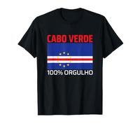 Cabo Verde West Africa Souvenirs 100% Orgulho Pride Camiseta