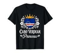 Cabo Verdean Princess Cabo Verde Flag Cabo Verdean Girl Camiseta