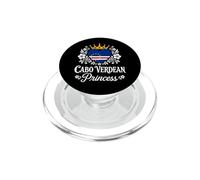 Cabo Verdean Princess Cabo Verde Flag Cabo Verdean Girl PopSockets PopGrip para MagSafe
