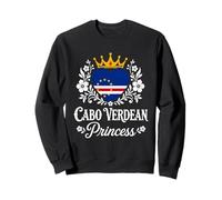 Cabo Verdean Princess Cabo Verde Flag Cabo Verdean Girl Sudadera