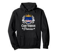 Cabo Verdean Princess Cabo Verde Flag Cabo Verdean Girl Sudadera con Capucha