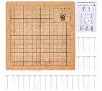 CABODYALS Kit de Tablero Trenzado de Corcho de Macramé de 8 x 8 pulgada Y Alfileres, para Anudar Pulseras, Tableros de Cuadrícula Impresos, Herramientas con Instrucciones, Accesorios para Hacer Joyas,