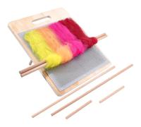 CABODYALS Tablero de Cardado para Mezclar Lana con Palos de Madera, Peine para Fieltrar con Aguja, Tablero GRANDES de Cardado Manual de Fibra de Carbono Y Acero para Mezclar Lana, Juego para Mezclar C