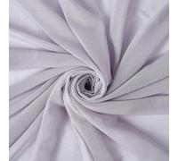 CABODYALS Tela de Malla Elástica Gris Claro de 1.65 m, Tul Suave, Telas Transparentes Lisas Por Metro, Mosquitera de Poliéster, Tela Elástica para Coser, Hacer Manualidades, Vestidos de Novia Y Acceso