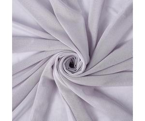 CABODYALS Tela de Malla Elástica Gris Claro de 1.65 m, Tul Suave, Telas Transparentes Lisas Por Metro, Mosquitera de Poliéster, Tela Elástica para Coser, Hacer Manualidades, Vestidos de Novia Y Acceso