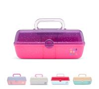Caboodles Bonito Estuche pequeño, Brillo Morado sobre Rosa Brillante, Caboodles Pretty In Petite