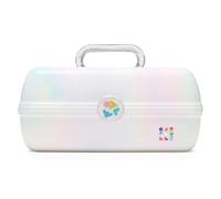 Caboodles Rainbow RAD - Organizador de Maquillaje para niña sobre la Marcha, Ópalo Blanco, 1 Count (Pack of 1)