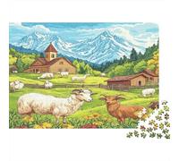 Cabra Adultos Puzzle De 1000 Piezas Rompecabezas Imposible Rompecabezas Desafiante Juego De Habilidad para Toda La Familia Puzzle De Decoración del Hogar 1000pcs (75x50cm)