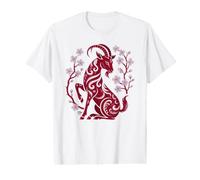 Cabra Año Nuevo Chino Lucky Mom Energy 2027 Niños Primavera Chica Camiseta gráfica económica
