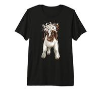 Cabra bóer con Flor, Mostrar Cabrito bóer Camiseta Premium
