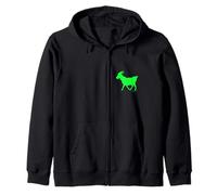 Cabra «chivo expiatorio» Verde Sudadera con Capucha