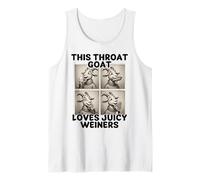 Cabra Comiendo Helado Hot Dog Lollipop Paleta Humor Camiseta sin Mangas