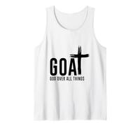CABRA Dios sobre todas las cosas - fe cristiana - Jesús Camiseta sin Mangas