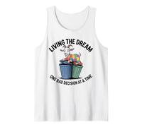 Cabra Divertida viviendo el sueño Una Mala decisión a la Vez Camiseta sin Mangas