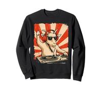 Cabra DJ House Music Retro Animal Lover Sudadera