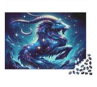 Cabra en Las Estrellas Puzzle 1000 Piezas Papel Reciclado para Adultos Puzzle para Adultos Juego Educativo para descompresión Excelente Idea de Regalo para Mujeres y Hombres 38x26cm/1000pcs