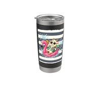 Cabra en un flamenco flotante Vaso térmico de acero inoxidable de doble pared