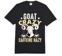 Cabra Loco Cafeína Animales De Granja Perezosos Ovejas Y Cabras Comfort Colors Adult Heavyweight T-Shirt