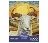 Cabra Puzzle 1000 Piezas, Diversión Rompecabezas De Bricolaje, De Noches De Juegos Desafiantes, Puzzles Gift, para Adultos Y Niños A Partir De 12 Años 38x26cm/1000pcs