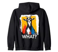 Cabra ¿Qué? Meme de Cabra Cabra Divertido Dicho Animal Sudadera con Capucha