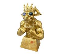 Cabra - Resina 14x8x20cm | Muscle Goat Desk Decoration Statue | Funny oat Figurine For Jugadores Ganadores Atletas Capitanes League Home Apartment Office Dormitorio Sala de estar Dormitorio