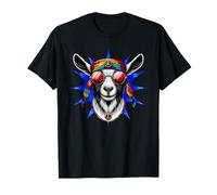 Cabra Tie Dye Hippie Cultura Paz Amor Festivales Camiseta
