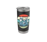 Cabras Locas Estilo Cómic Amante De Las Cabras Cabras Vaso térmico de acero inoxidable de doble pared