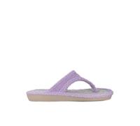 Cabrera Zapatillas de casa dedo Tipo Chancla, Tejido Rizo, Suela Beige, Uso en Casa (MALVA, ESTANDAR, Sistema tallas calzado EU, Adulto, Mujer, Números, mediano, 37)