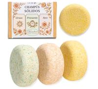 CABRERIZO SOAP Champu Solido sin sulfatos ni siliconas - Champu solido natural, Champú Sólido x 3 unidades de 50 g. - Champús en barra - Shampoo Solido cabello graso, cabello seco y uso frecuente