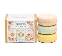 CABRERIZO SOAP Champú Sólido sin sulfatos ni siliconas - Champú sólido natural x 3 unidades de 50 g. - Champús en barra - Shampoo Solido cabello graso, cabello seco y uso frecuente