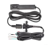 Cabrestante de 12 V, mando a distancia, con cable, control manual para remolque, cabrestante eléctrico, 16 A, estable