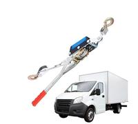 Cabrestante de cable de trinquete - Tensor manual de doble gancho, tensor de trinquete manual resistente con cables de acero | Herramienta profesional para remolque de cercas, tracción, engarzado