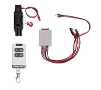 Cabrestante de coche RC con controlador remoto Potentes motores duales Cabrestante de metal para 1/8 1/10 RC Crawler Cars Construcción de aleación de aluminio 5V11V