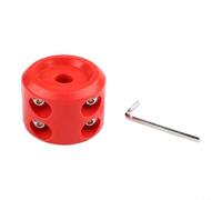 Cabrestante de goma para tope de guía de cable compatible con unidades de cabrestante de camión, UTV, ATV para amortiguar el temblor y estabilizar el movimiento del gancho (rojo)