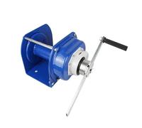 Cabrestante de mano portátil resistente manual de cuerda de alambre de 2 toneladas de capacidad, color azul, ideal para levantar y tirar y ligero, perfecto para uso en exteriores y talleres