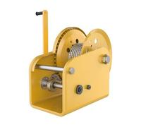 Cabrestante de mano resistente, cabrestante manual con cable de acero autoblocante de 2 vías y gancho, capacidad de 2500 libras para barcos, remolques y talleres (longitud del cable de 66 pies)