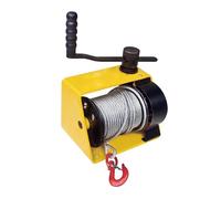 Cabrestante de mano resistente con trinquete doble, capacidad de 1000 kg, cuerda de 35 m, ideal para remolques y barcos, herramienta versátil y fiable
