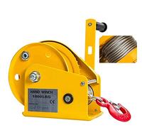 Cabrestante de mano resistente de 1200 libras/1800 libras, cable de 8 m incluido, ideal para levantar cargas pesadas, perfecto para ATV, garaje, jardín, trabajo, granja