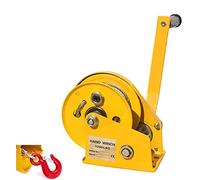 Cabrestante de mano resistente de 1200 libras/1800 libras, ideal para ATV, barcos, remolques, trabajos de jardín, 8 m, accionamiento de manivela para levantar cargas pesadas de manera eficiente
