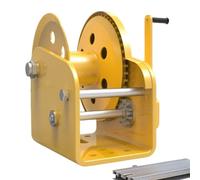 Cabrestante de mano resistente, engranaje de autobloqueo de 2 vías con cable de acero y gancho, cabrestante de remolque antideslizante para camiones, barcos y remolques, capacidad de 1800 libras