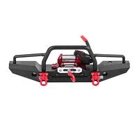 Cabrestante de oruga RC, parachoques delantero clásico de aleación de aluminio con cabrestante para pieza de actualización Traxxas -4 RC Car Crawler