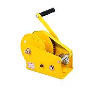 Cabrestante de remolque de barco de alto rendimiento de 2600 libras con cable de acero de 66 pies, sistema de trinquete dual para remolque eficiente, resistente, ideal para remolques y transporte de