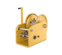 Cabrestante de Remolque para Barco de Alta Resistencia, Capacidad de 1200 kg, manivela Manual con Cable de Acero de 20 m, 4 relaciones de transmisión y rodamientos. Accesorios Esenciales par