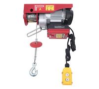 Cabrestante eléctrico, 100 kg hasta 200 kg, 510 W, con mando a distancia inalámbrico, altura de elevación 6 m-12 m, elevación para agricultura, fábricas, muelles