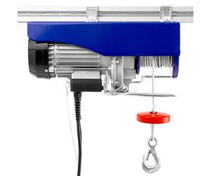 Cabrestante eléctrico | 300 kg/600 kg | 12 m/6 m con mando a distancia por cable | 1,6 m de longitud de cable | 1050 m